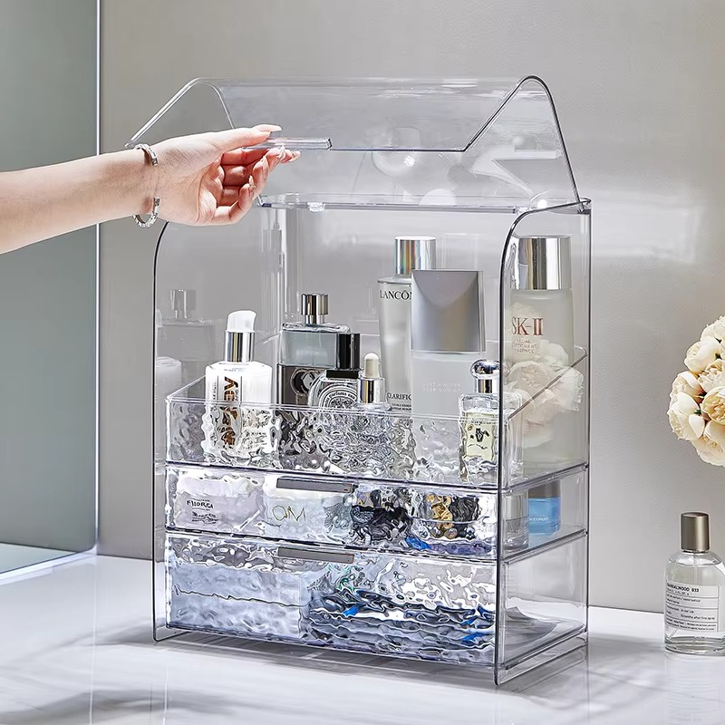 Luxury Skincare Mask - Luxurious Water Ripple Makeup Storage Box