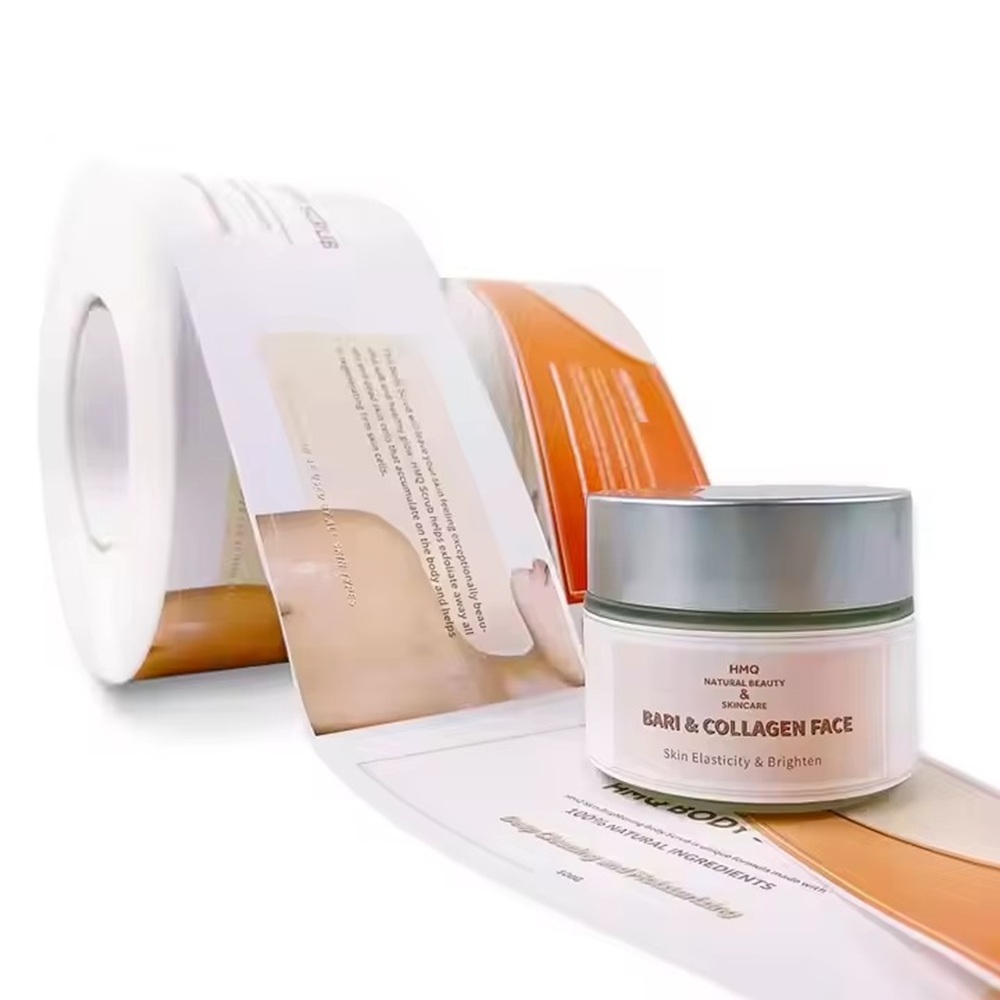 Luxury Skincare Logo - Custom Luxury Vinyl Labels｜Waterproof Logo Printing｜Roll