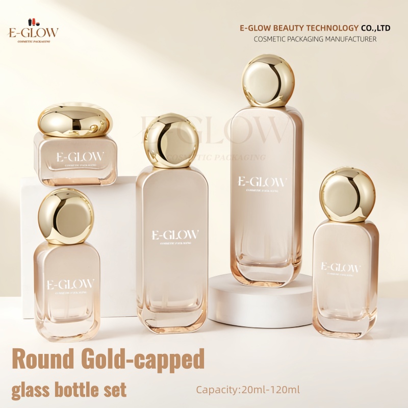 Luxury Skincare Logo - 【Logo Custom】1Pcs Gradient Orange Bottle Set