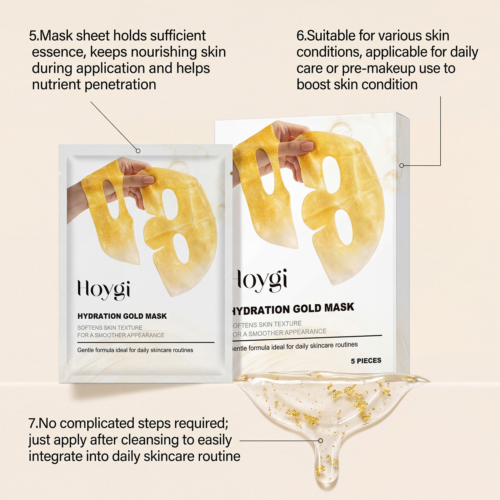 24K Gold Face Mask Niacinamide - огляд і ціна Luxury Skincare Mask