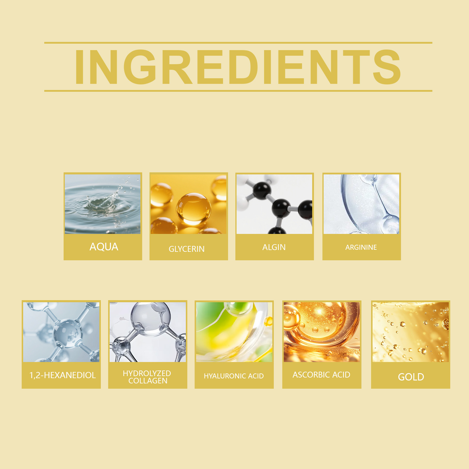 Moisturizing Repairing 24k Gol - огляд і ціна Luxury Skincare Mask