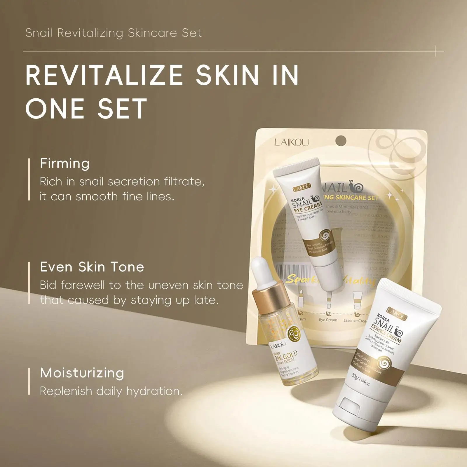 24K Gold Snail Repair Serum Ey - огляд і ціна Luxury Skincare Line