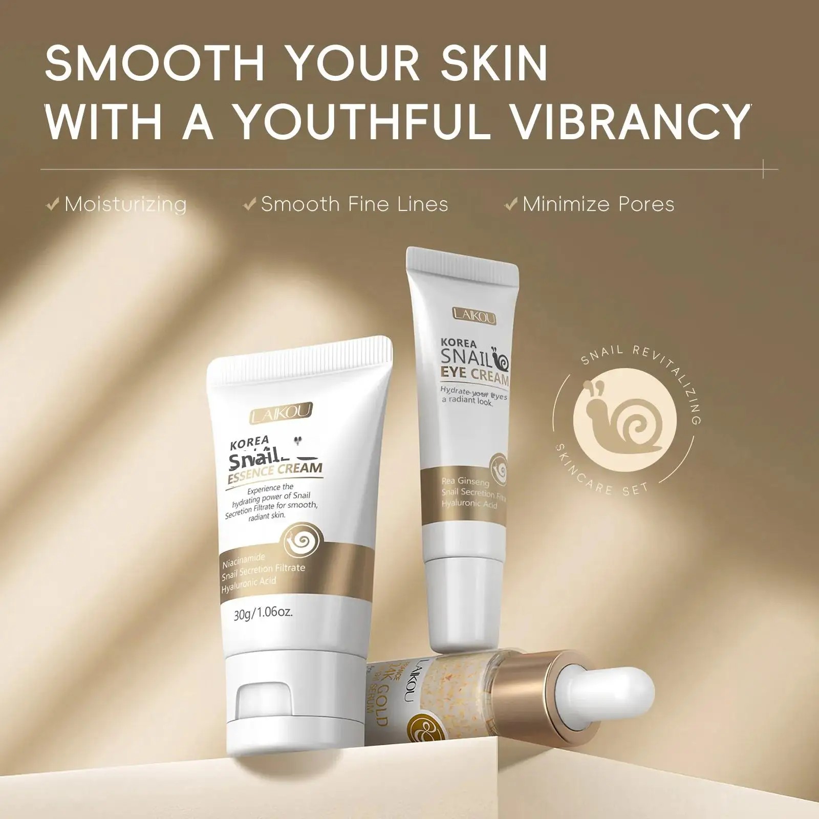 24K Gold Snail Repair Serum Ey - огляд і ціна Luxury Skincare Line