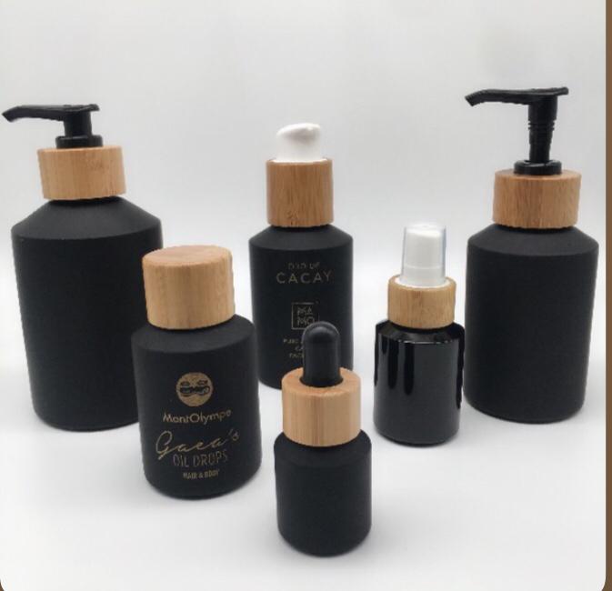 60pcs 120ml black matte glass  - огляд і ціна Luxury Skincare Mask