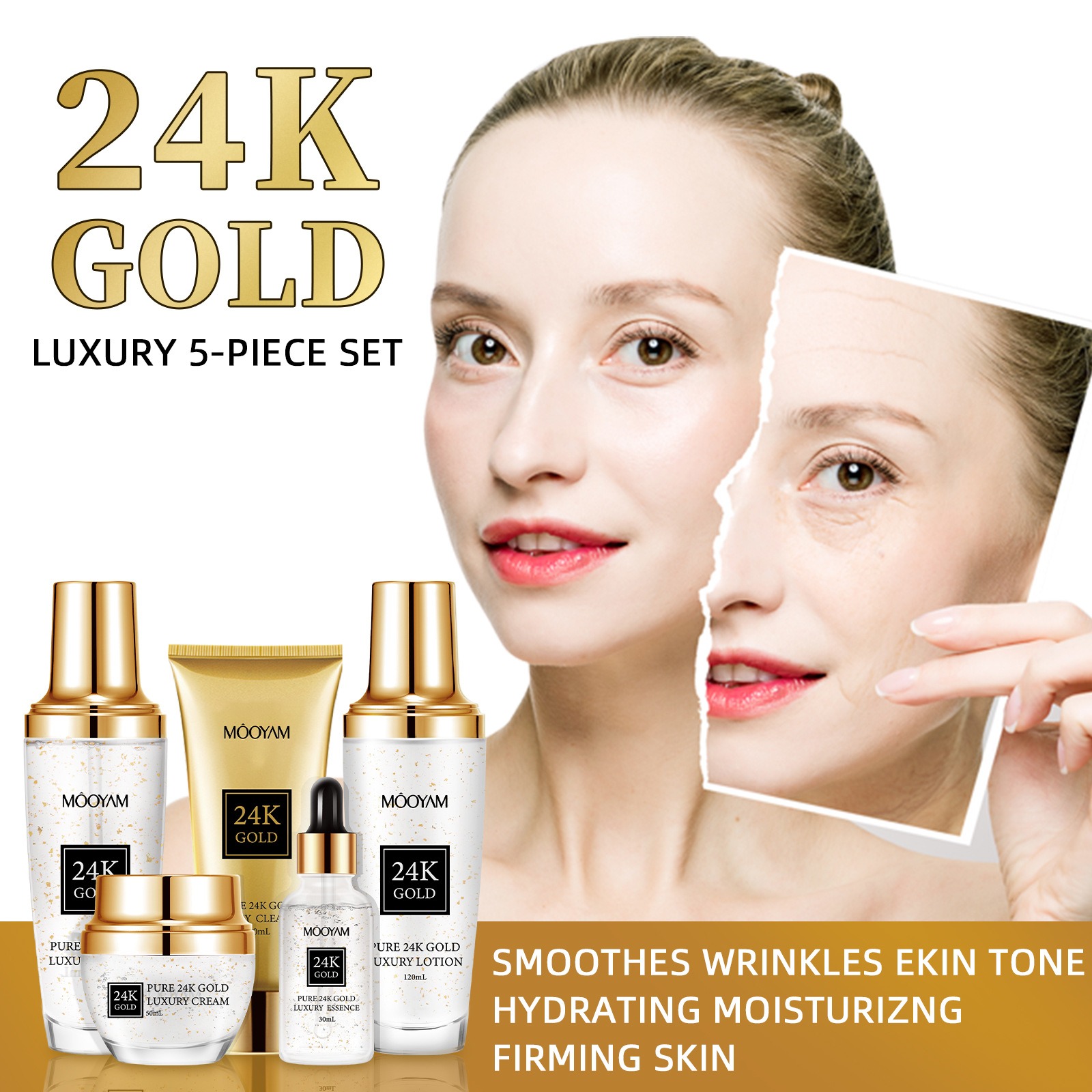 24K Gold LUXURY Moisturizin An - огляд і ціна Luxury Skincare Line